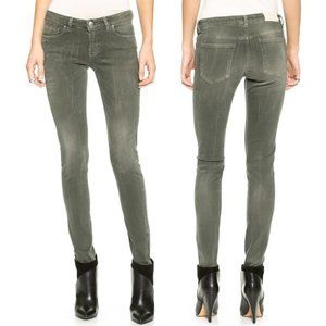 IRO Robin Skinny Jeans Green Low Rise 26 New
